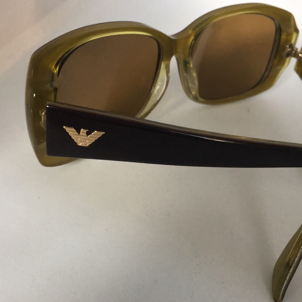 Vintage Designer EMPORIO ARMANI Tortoise Eyeglasses Sunglasses Frames & Case - Picture 3 of 16